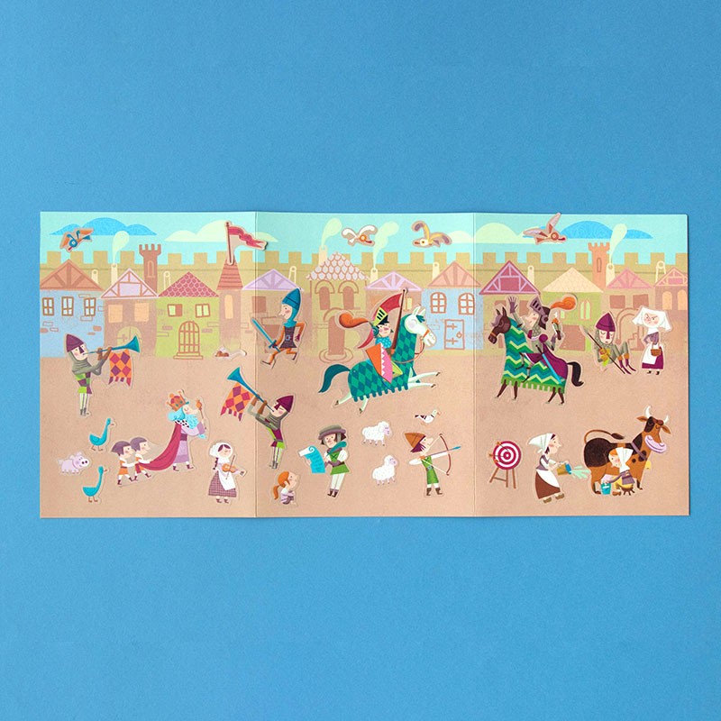 <p>100 pegatinas de la época medieval</p>